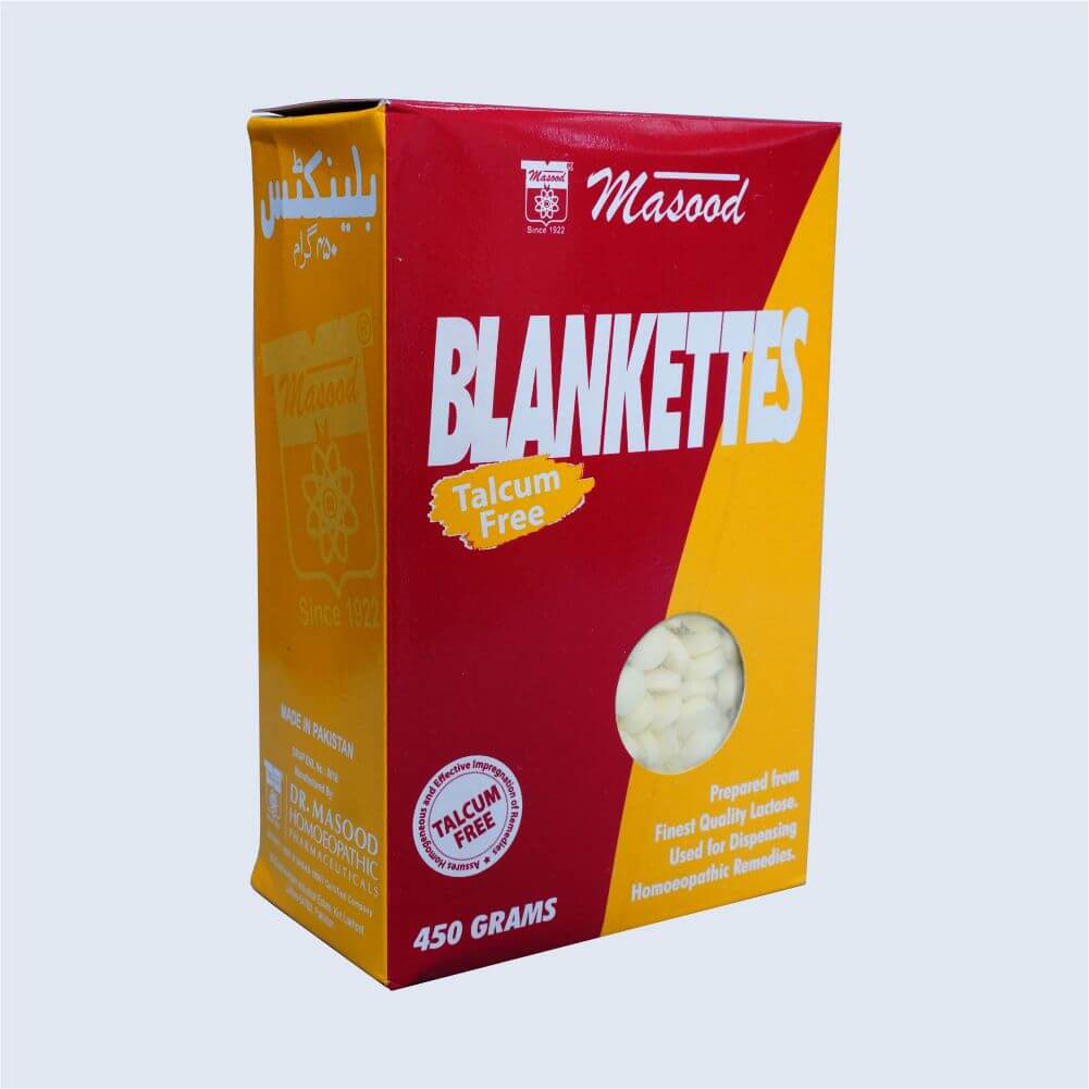 Dr Masood Blankettes Grain Size 2 (white) 450gms (for Dispensing Homeopathic Remedies)